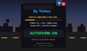 [🏍️] Wheelie District Script ThiAez – Auto Farm Keyless