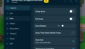 99 Nights in the Forest Horizon Hub Chop Aura Kill Aura Auto Chop Trees