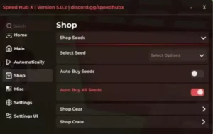GAG2 Speed Hub X OP (Keyless on Weekends)