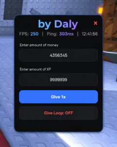 The Gluttony add money and xp points script keyless
