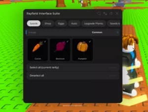 Rayfield BARF Auto collect Script (Keyless) – Auto-buy seeds & Auto-upgrade plants (all or selected)