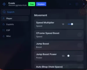 Evade Script by return hub | Auto revive