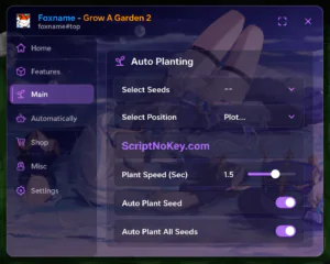Foxname GAG 2 Auto Steal Fruit Script OP (No Keys)