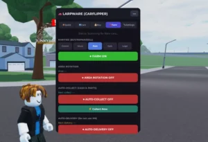 LARPWARE Car flipper script (NO KEY) – AUTO-COLLECT & AUTO-DELIVERY