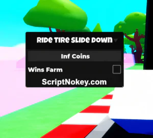 Ride tire slide down script keyless