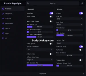 Rivals Ragebyte Aimbot script keyless
