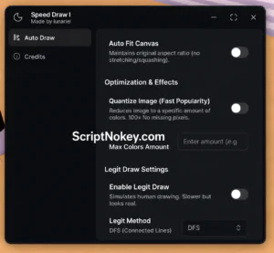 Speed draw auto fit canvas script keyless