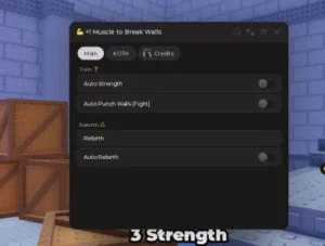 +1 Muscle to Break Script (No Key) – Auto Strength & Auto Punch Walls (Fight)