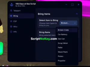 100 Days at Sea Script by Elvis Fofo – Bring Items