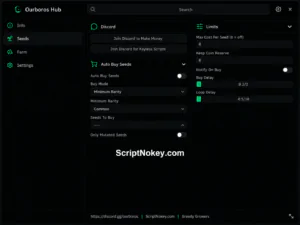 Greedy Growers script keyless – Auto plant seeds