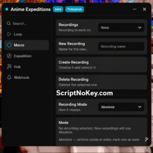 Anime Expeditions Macro keyless