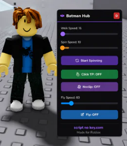 batman hub Walk and Spin Speed script