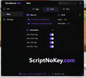 Build a Zoo Auto farm script OP (No Keys)