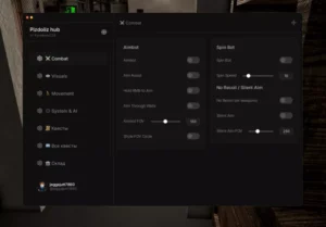 Pizdoliz Hub DesertStorm Script (No Key) – Aimbot & Spin Bot
