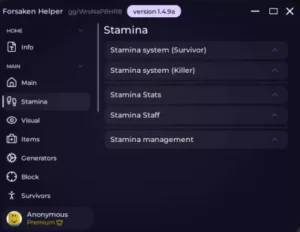 Forsaken Helper script keyless – Stamina