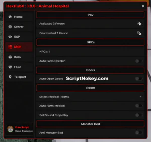 Hex Hub X Animal Hospital script keyless – Auto farm checkin