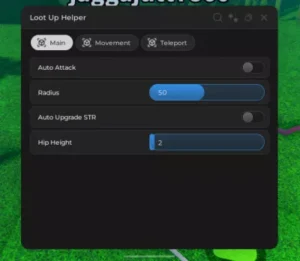Loot Up Script (No Key) – Hip Height & Auto Upgrade STR
