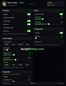 Match Ware Arsenal v1.7 script OP (No Keys) – Aimbot, Rage Bot