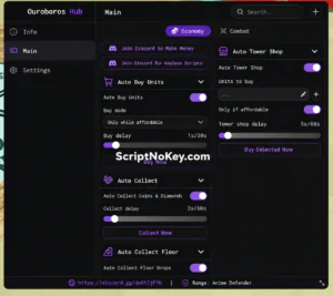 Merge Anime Defender script keyless – Auto collect coins