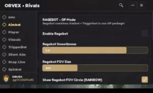 Rivals RageBot OP Mode by Orvex (No Keys) – Xeno supported