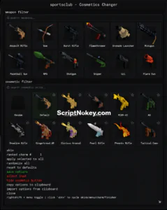 Rivals Cosmetic Changer script by sportsclub (No Keys)