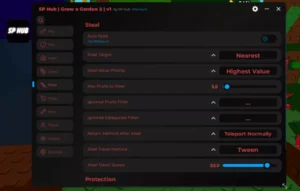 SP Hub Grow a Garden 2 (gag2) Auto Plant, Auto Steal, Auto Harvest, Anti Steal