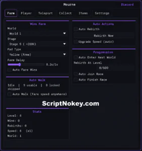 +1 Speed Monkey Escape script by Mourne – Wins Farm