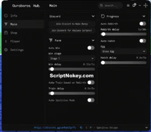 +1 Spinjitsu Escape script keyless OP- Auto win farm