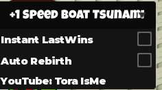 +1 Speed Boat Tsunami script (No Keys) – Instant last wins