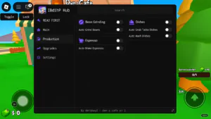 Own a Cafe Script IBdihP Hub – Auto Farm, Auto Collect Money