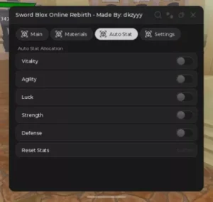 Sword Blox Online: Rebirth script by Dkzyyy