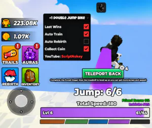+1 Double Jump Bike Escape Script Tora IsMe [No Key] – Last Wins