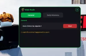 Web Rush Script | Aiguien.1, Daily missions & Auto Crime
