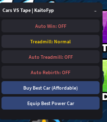 Cars vs Tape script keyless