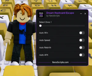 Dream Keyboard Escape script OP (No Keys) – Auto win, Auto speed
