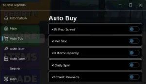 Muscle Legends Auto buy, Auto farm OP (No Keys)
