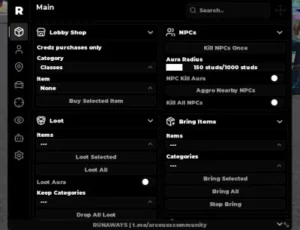 Runaways Auto farm script by Arceus X Community (No Keys)