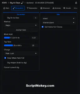 XGRS Dig and Clean script keyless OP 2026