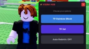 +1 Run for Soccer Legends script by Vodra Hub | TP rainbow block