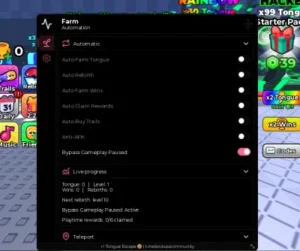 +1 Tongue Escape Script | Auto Farm Tongue