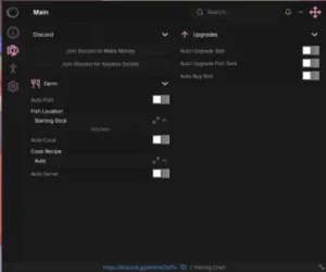 Fishing Chef script keyless | auto fish, auto upgrade stall,