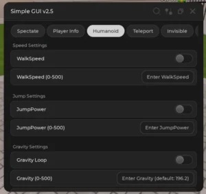 Simple GUI v2.5 | Universal