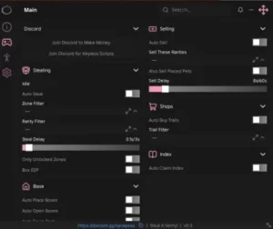 Steal A Verity script keyless | auto steal, box esp,