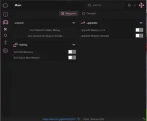 Zone Defense RNG script keyless | auto roll weapon, auto equip best weapon,