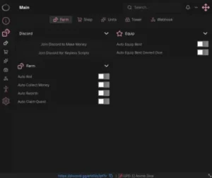 Anime dice script keyless | auto roll, auto collect money,
