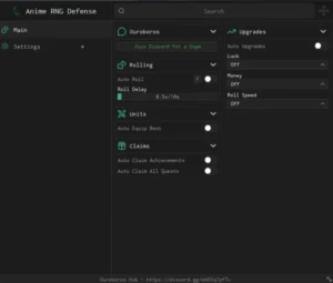 Anime RNG Defense script keyless | auto roll