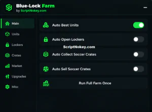 Blue Lock Farm script by Softkillz | Auto best units, Auto open lockers