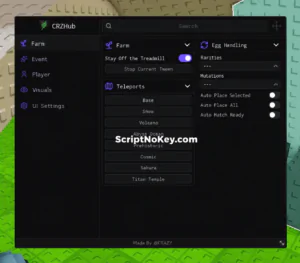 CRZ Hub Steal an egg Auto steal and Helper script – keyless