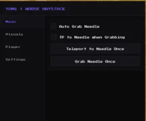 find The Needle script keyless made by [tung hub] | auto grab needle