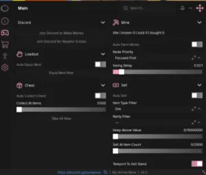 My Anime Mine script keyless | Auto Equip best